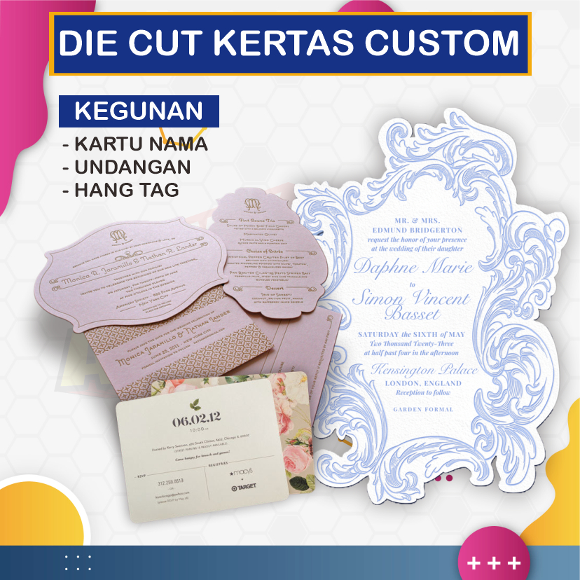 

Die Cut Kertas Custom