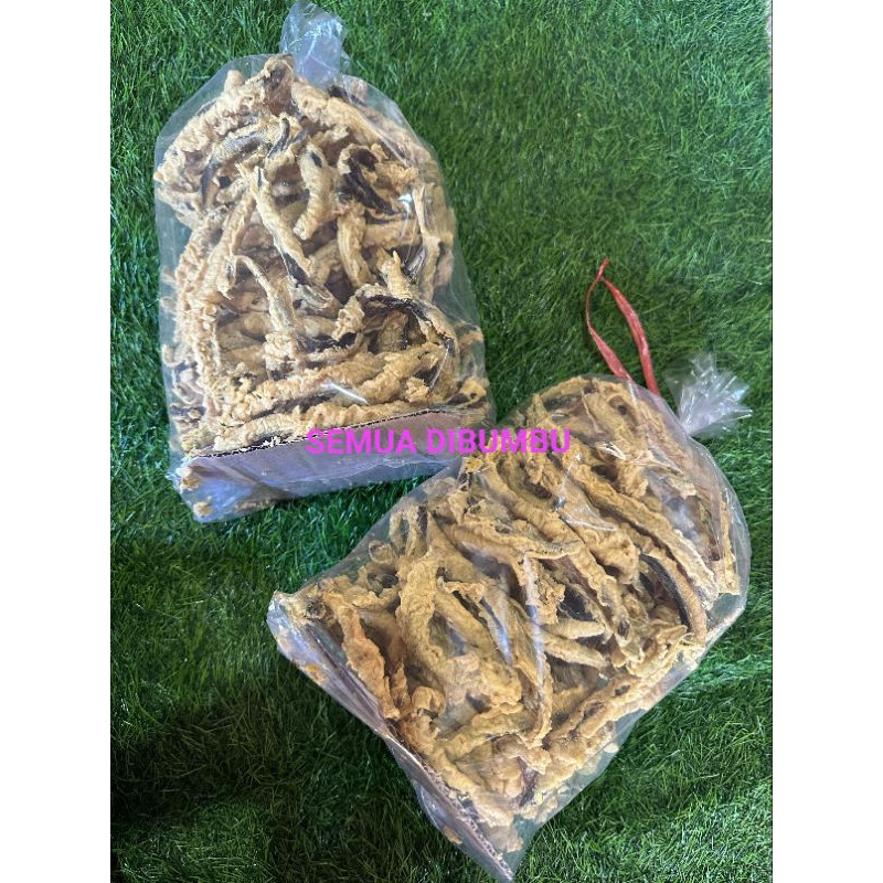 

Peyek belut/keripik belut renyah siap makan