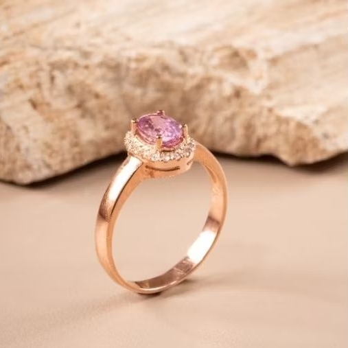 Pink Sapphire & Diamond Ring Sensa - Ivana Jewellery