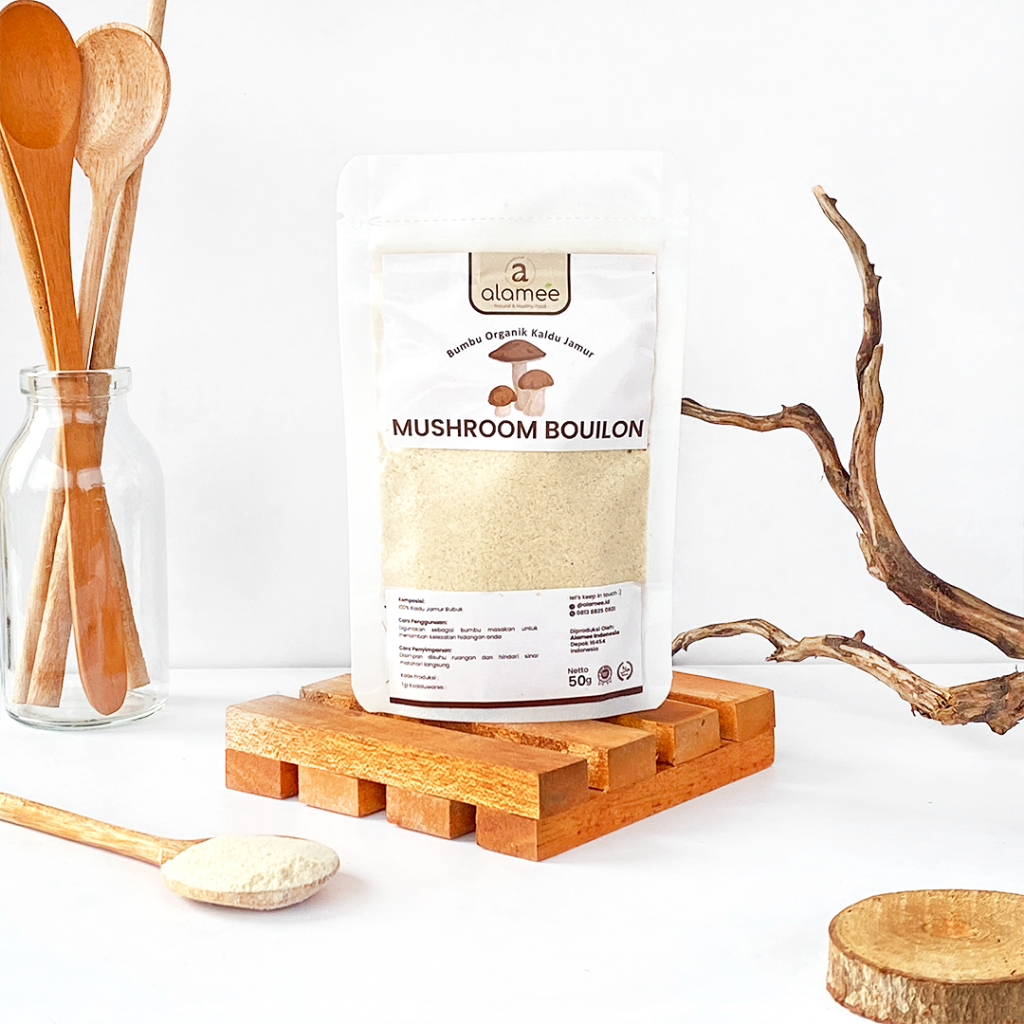 

ALAMEE Bumbu Kaldu Jamur Bubuk NON MSG Organik Praktis Mushroom Powder 50gr