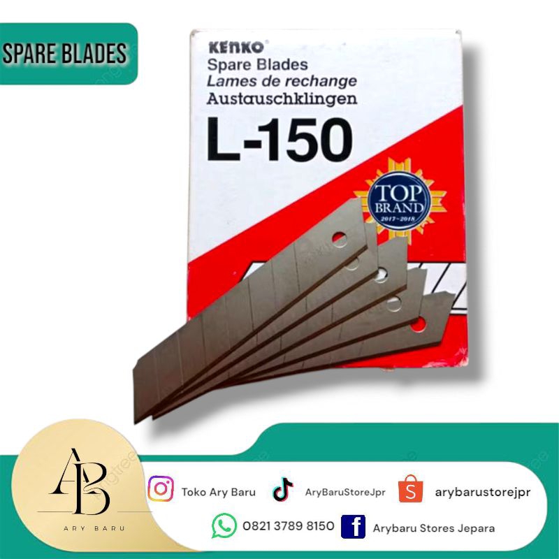 

Isi Cutter Kenko Spare Blades L150 12pack Termurah Ary Baru Store