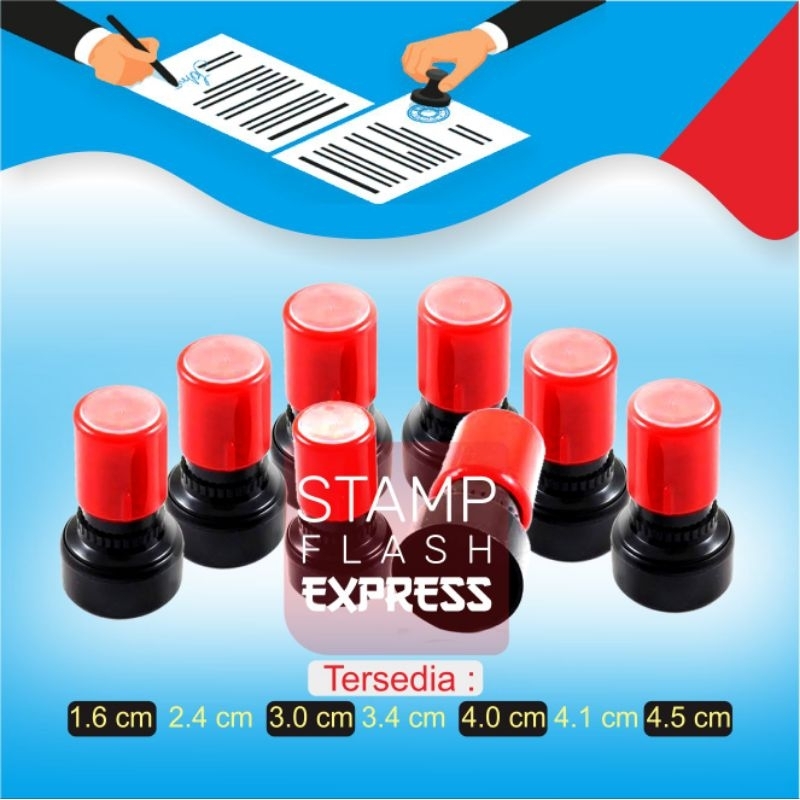 

Stempel Ekspres Flash Kirim 1 Hari Model Custom Tulisan Peralatan Kantor Cap Stempel Legalitas Stationery Kertas dan Notes