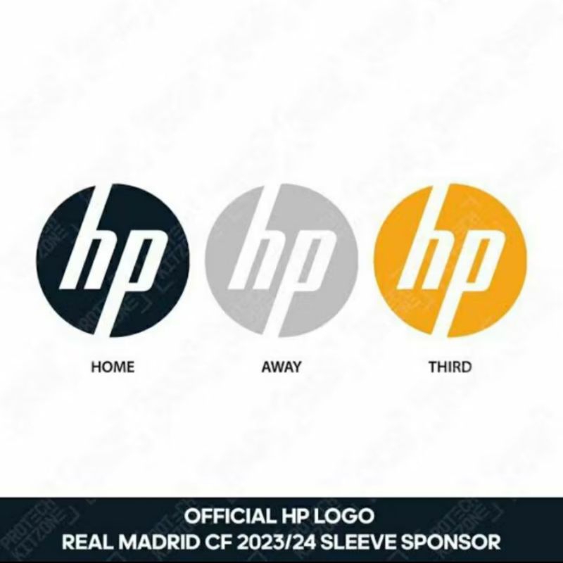 LOGO HP /PATCH HP REAL MADRID BAHAN PRINTING HOME/AWAY/3RD.