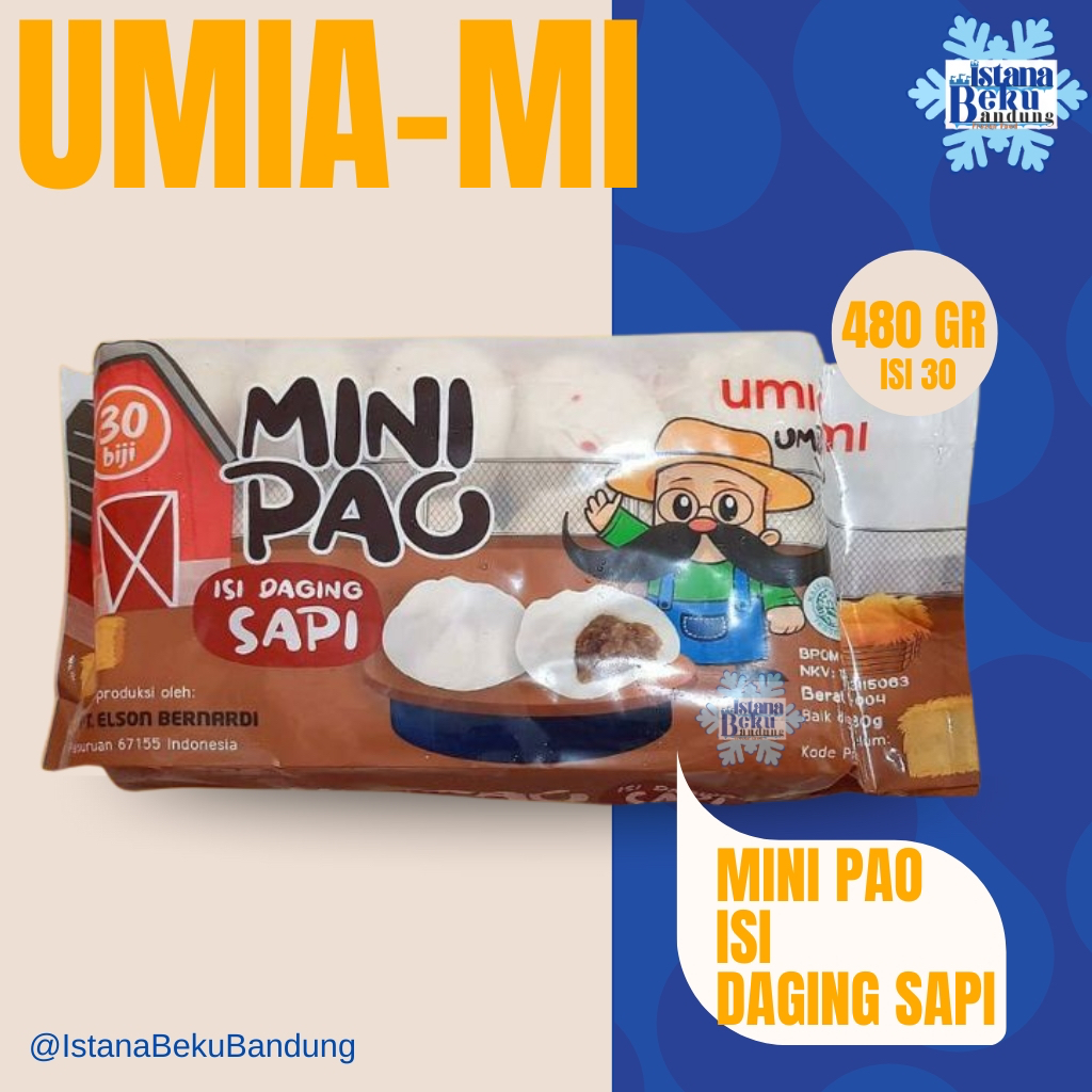 

Umia-mi Mini pao Daging Sapi Isi 30 480gr