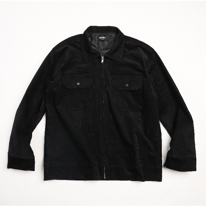 Corduroy Jacket - Black - MOSPIT