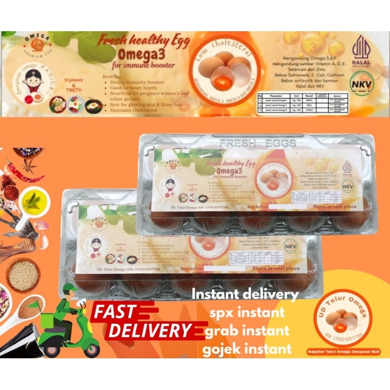 

telur omega3 organic paket hemat