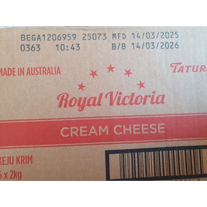 

RK 01 Tatura Royal Victoria Cream Cheese 500gr (repack) Krim Keju Halal Made Australia