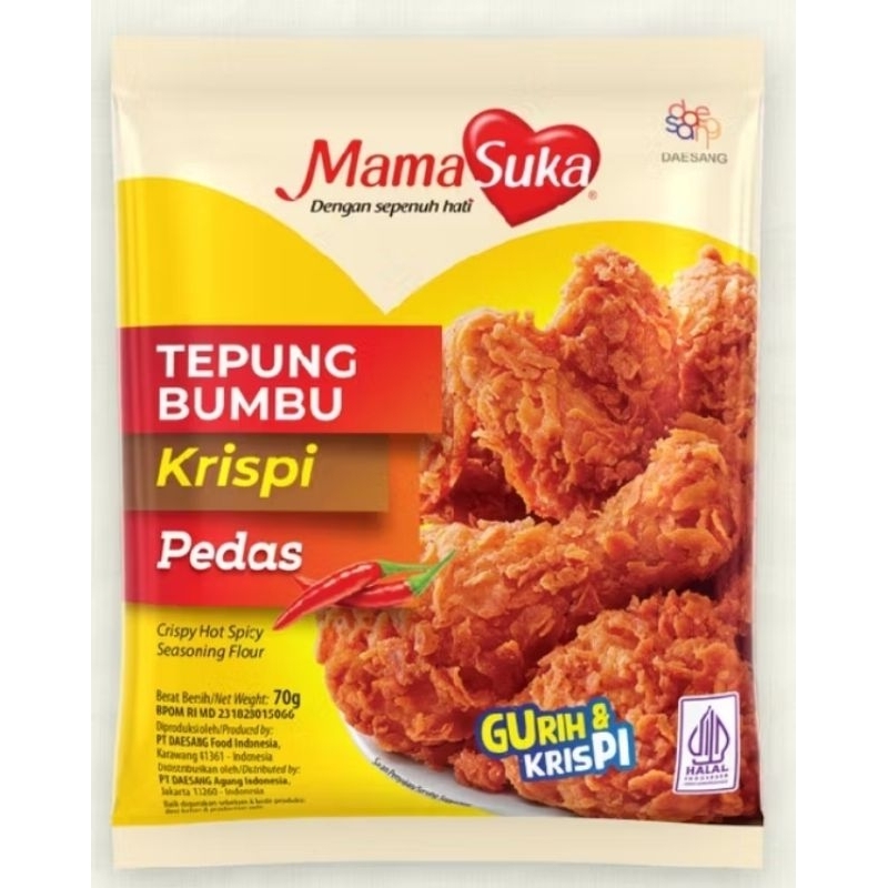

MAMA SUKA TEPUNG BUMBU KRISPI PEDAS 70GR