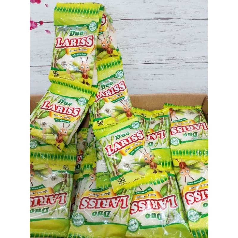 

GULA PASIR Duo Laris Berkualitas 1 Dus isi 100 Pcs @1.000