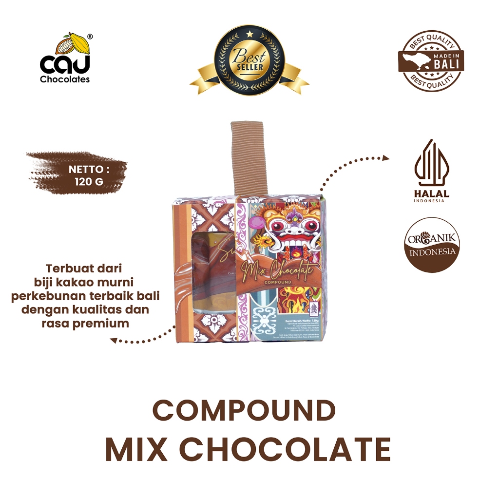 

CAU CHOCOLATES - Candy Mix Chocolate Compound / Mini Paket Permen Coklat Compound - 120 g
