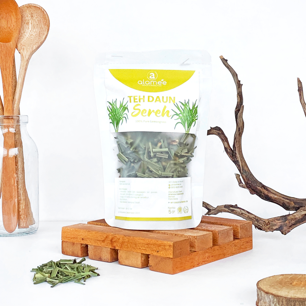 

ALAMEE Lemongrass Leaf Tea Teh Daun Sereh Organik Herbal OrganicKering Dried 10gr