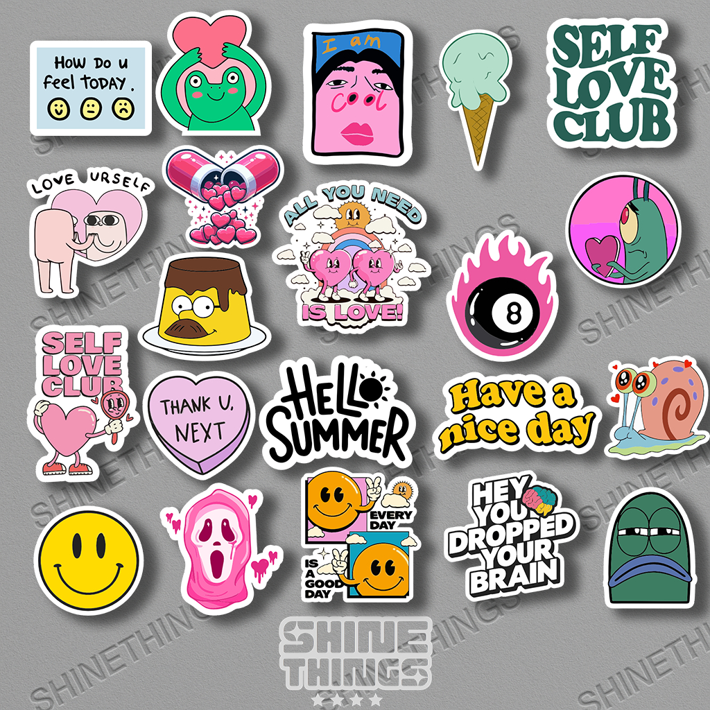 

Stiker aesthetic untuk case hp || sticker helm tumblr laptop