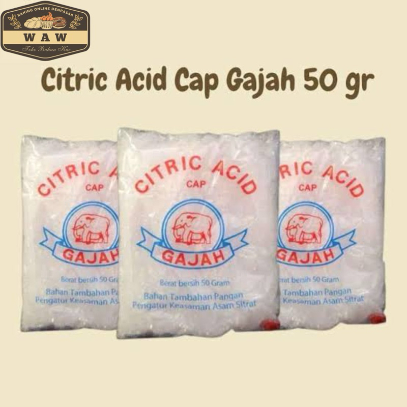 

Citrun Cap Gajah / CItric aCid Cap Gajah 50 Gram