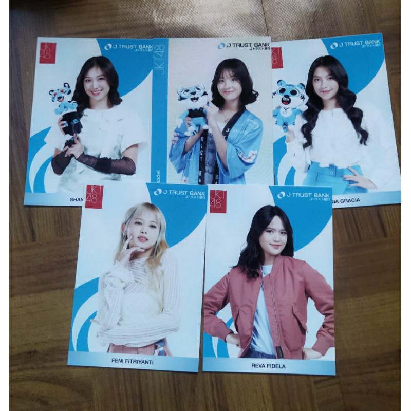 MURAH Photopack PP JKT48 x Jtrust Bank J Trust Zee Shani Shania Feni Reva Official