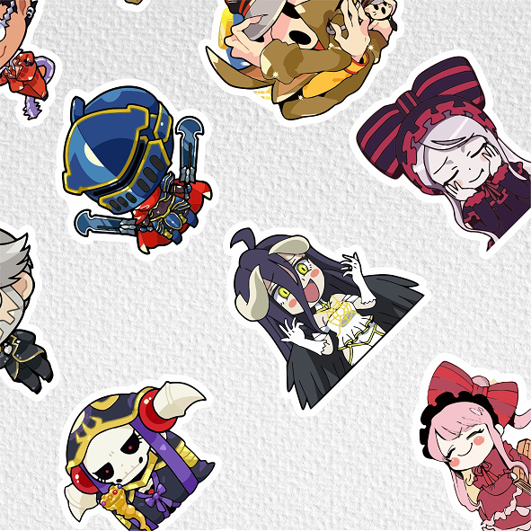 

[ VINYL & CHROMO 7 CM] ANIME cetak stiker Game/STIKER MURAH TEMA ANIME OVERLORD /murah/stiker medium