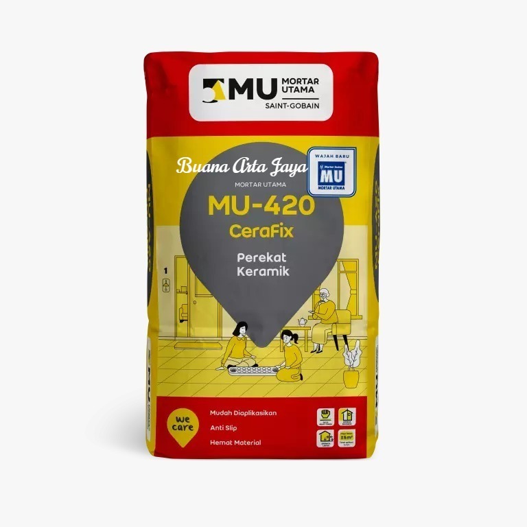 Mortar Utama (MU) 420 Semen Perekat Keramik -  25KG