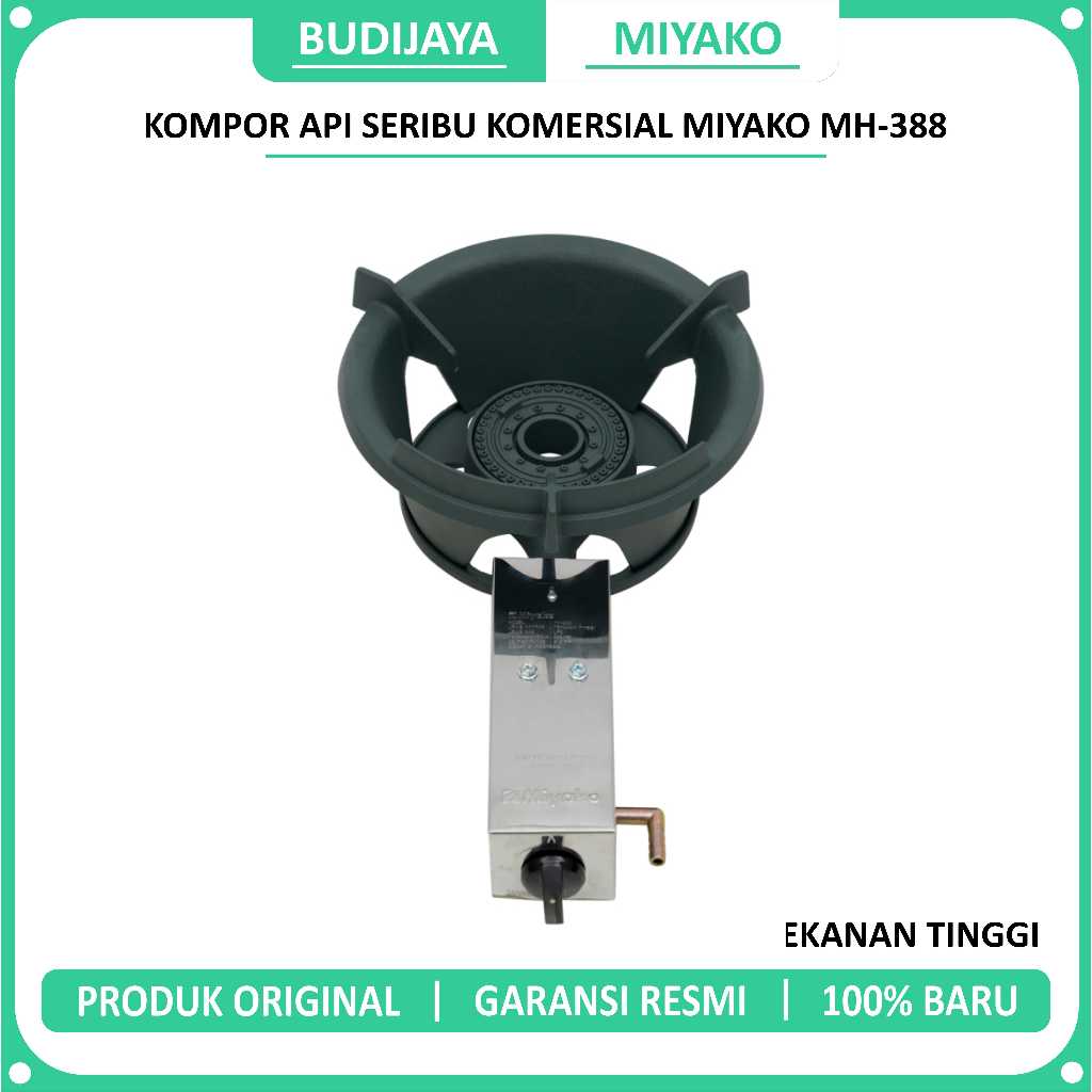 Kompor Miyako MH - 388 Kompor Komersial Tekanan Tinggi Besi Cor Miyako MH388