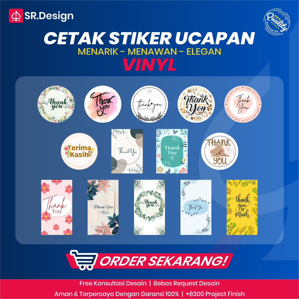 

STIKER UCAPAN / VINYL / TANPA KISS CUT / DIGITAL PRINT A3+ STIKER