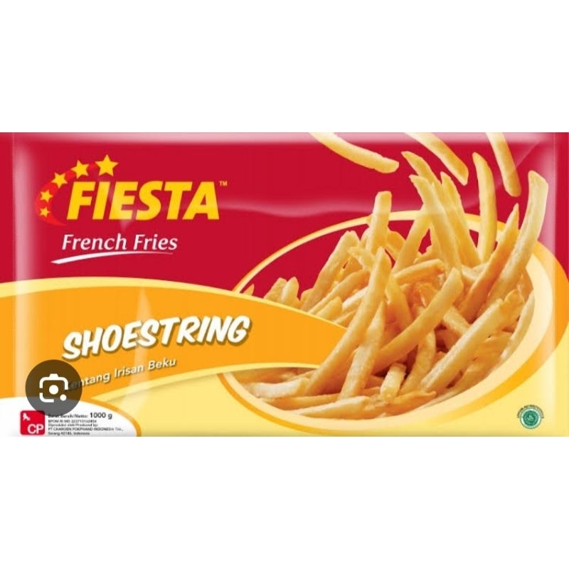 

French fries fiesta shoestring 1kg/kentang/potatoe/fiesta