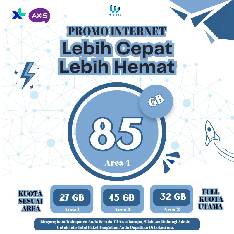 PROMO KUOTA  INTERNET XL & AXIS  BERGARANSI
