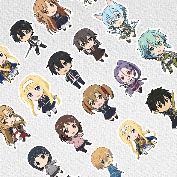 

[ VINYL & CHROMO 7 CM] ANIME cetak stiker Game/STIKER MURAH TEMA ANIME SWORD ART ONLINE /murah/stiker medium