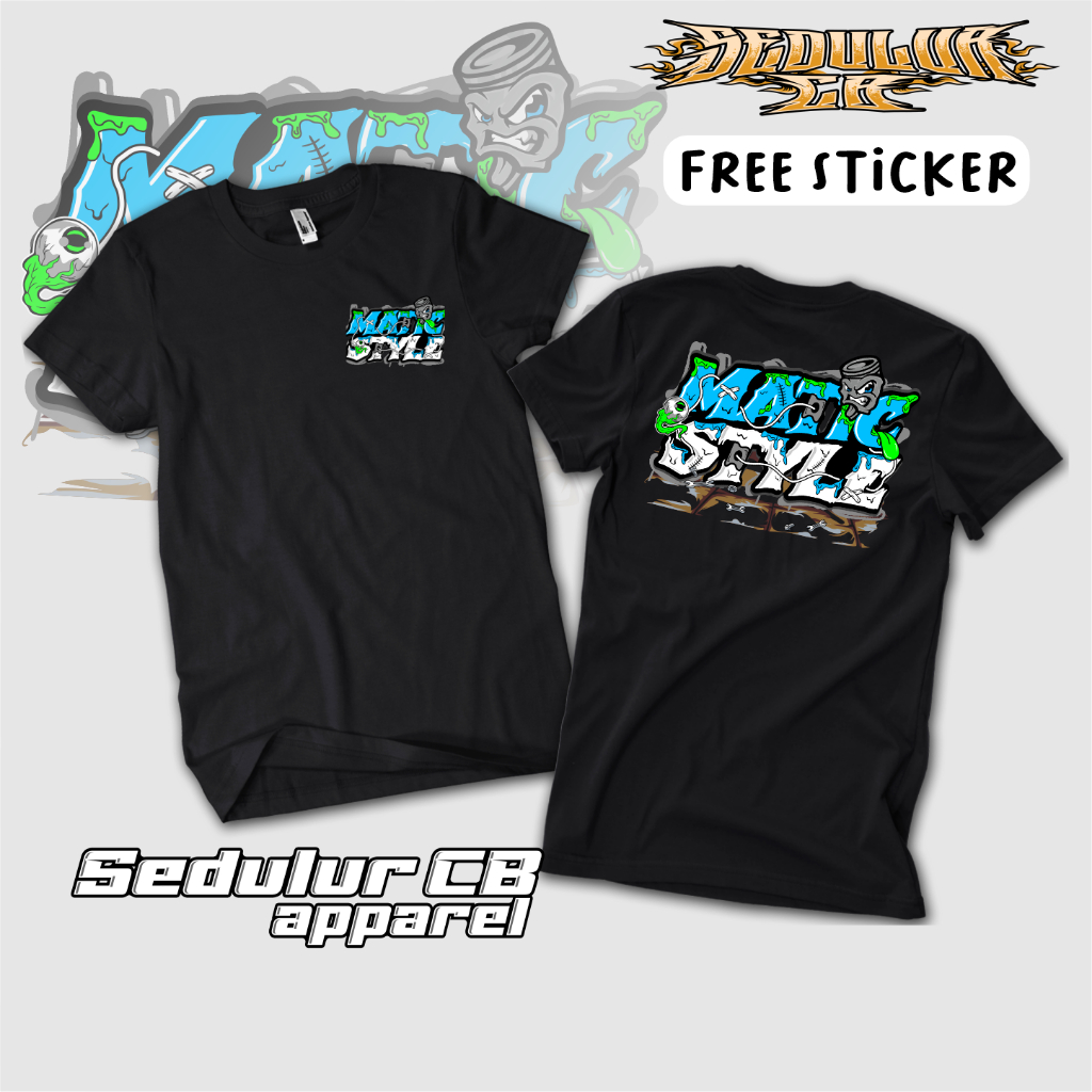 KAOS MATIC STYLE MATIC GANK CATTON COMBED 24S PREMIUM