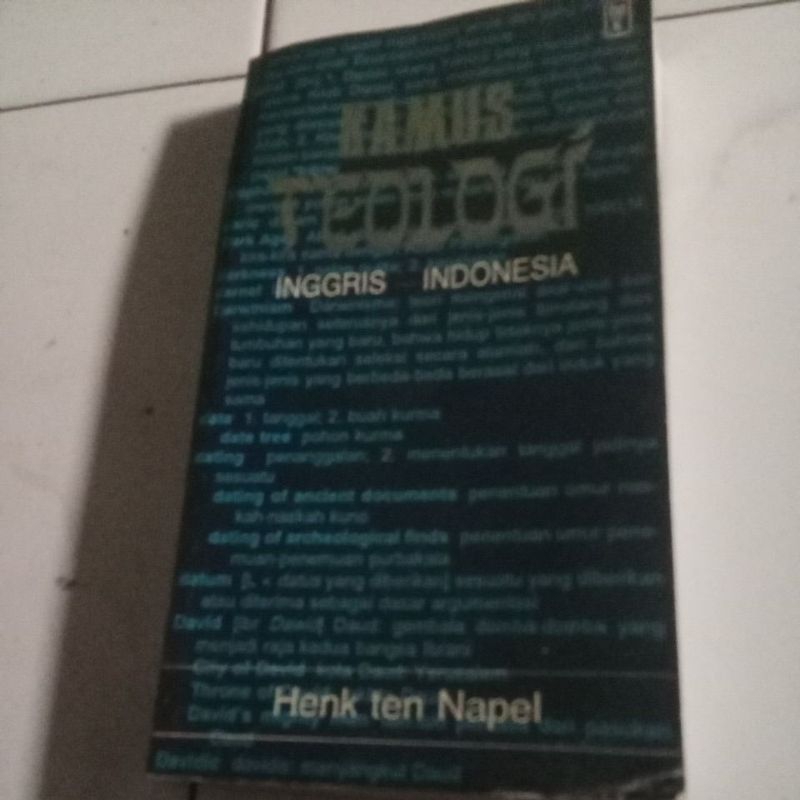 buku kamus Teologi Inggris-indonesia