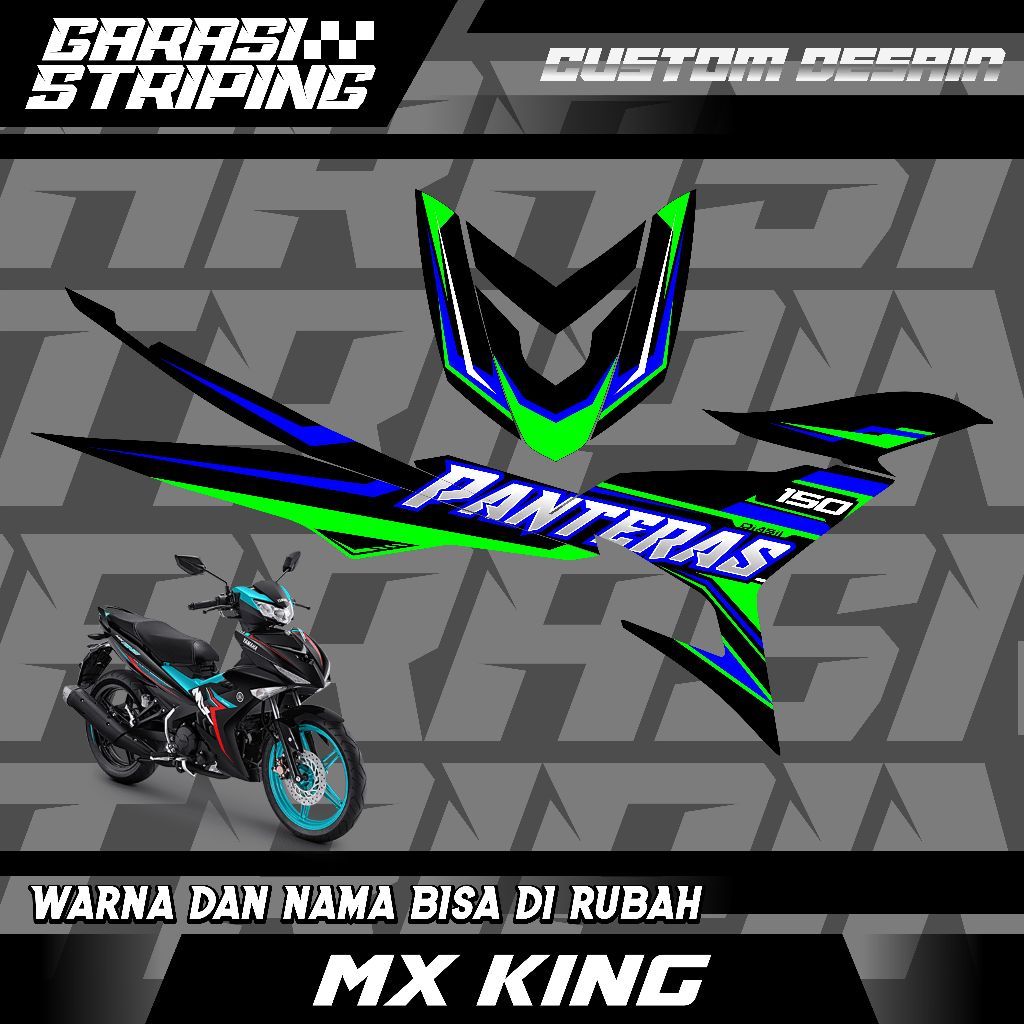 STRIPING CUSTOM VARIASI TRANSPARAN MX KING  STICKER VARIASI MOTIF TERBARU KEREN PINK MAGENTA DAN UNG