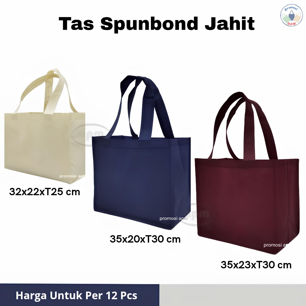 

Tas Spunbond Kotak Ukuran 32x22/35x20/35x23 (Tas Jahit)
