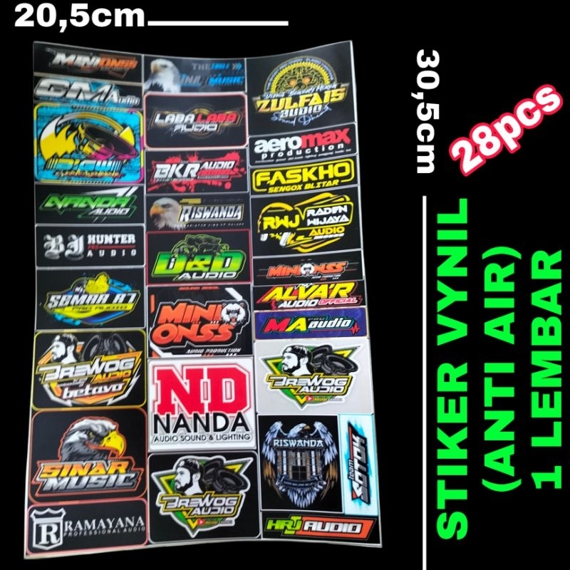 

STIKER MINIATUR SOUNDSYSTEM HOREG ISI 28 PCS BAHAN VYNIL