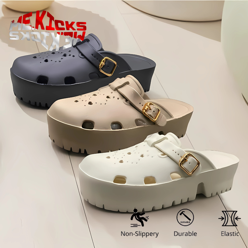 Sandal Wanita Model Baim Sandal Clog Sandal Jelly Sandal Unisex Wanita Terbaru Tinggi 4,5CM EVA