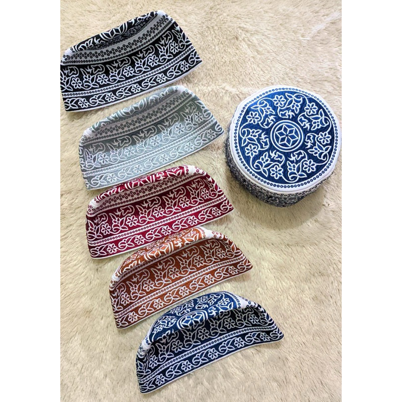 Peci Oman Peci Temboro Peci Santri Motif RANDOM