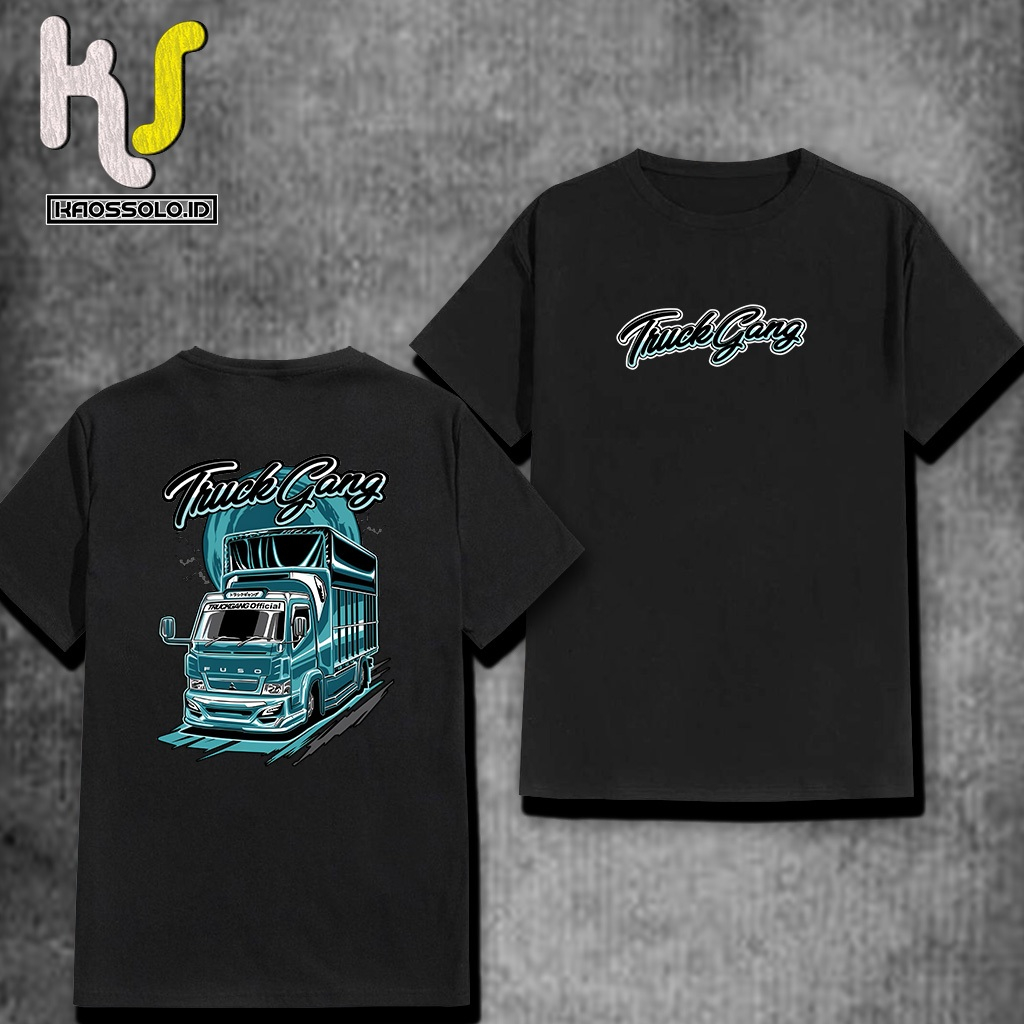 KAOSSOLO.ID- KAOS TRUCK GANK - Kaos TRUCK CANTER  Pria Distro  Keren Terbaru Kaos Kekinian