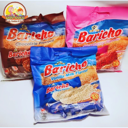 

BARICHO Oat Sereal Gandum (20 pcs) Cokelat, Vanila, Strawberry - Duo Bocil Snack