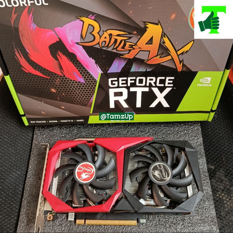 COLORFUL RTX 2060 6GB GDDR6 FULLSET SEGEL LIKENEW PERFORMA DIATAS RTX3050/GTX1660Ti/GTX1070Ti/GTX108