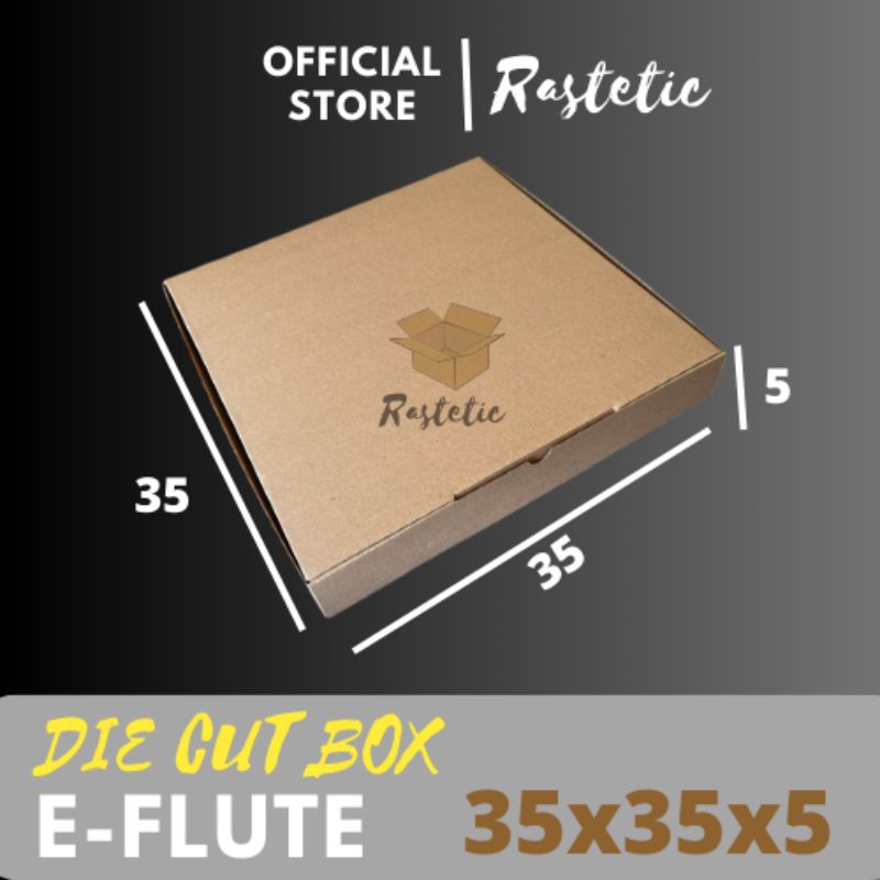 

Kardus 35x35x5 cm Die Cut – Box Pizza & Snack Murah, Praktis & Kuat,Praktis,kokoh& Murah & Mudah Digunakan