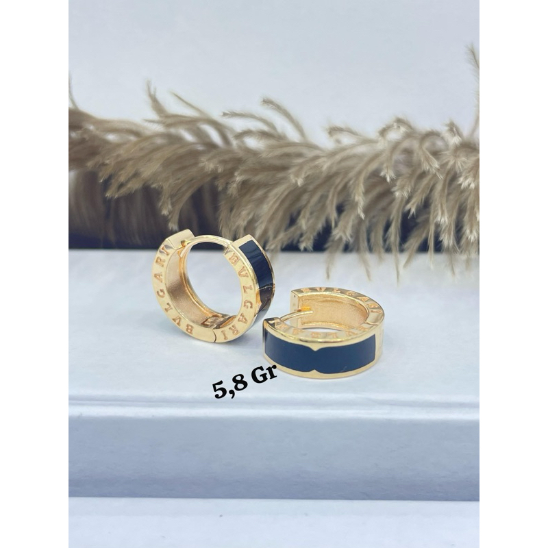 anting bvlgari kadar emas 750%/17,18,22k