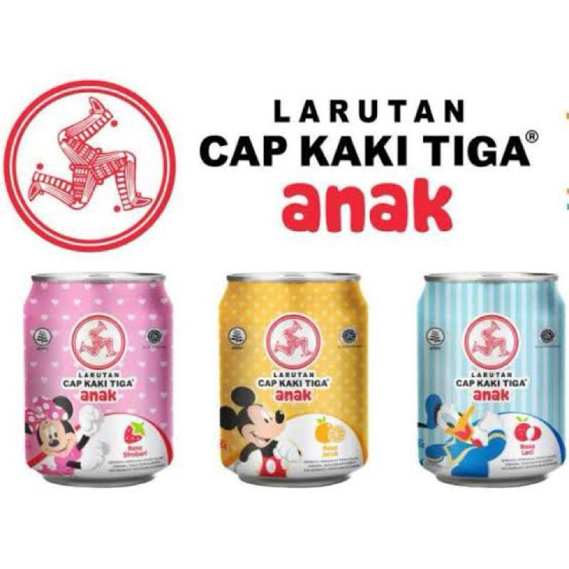 

Larutan Penyegar Cap Kaki Tiga Anak Kaleng per Dus isi 24