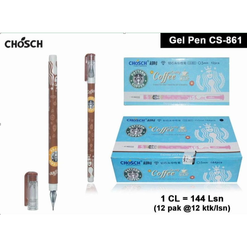 

Chosch Gelpen 0.5mm - Pulpen Gel 1 Lusin isi 12 Pc