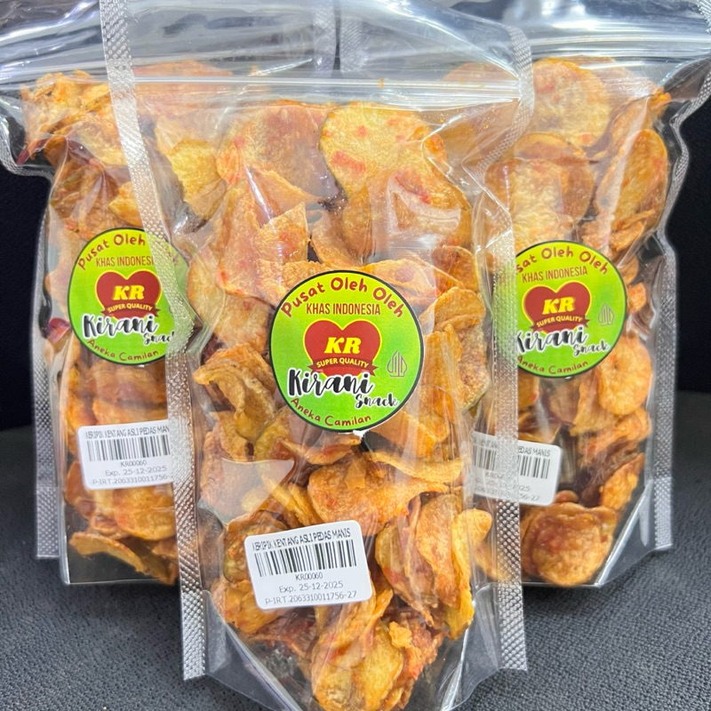 

KERIPIK KENTANG ASLI PEDAS MANIS BUMBU BASAH SUPER ENAK
