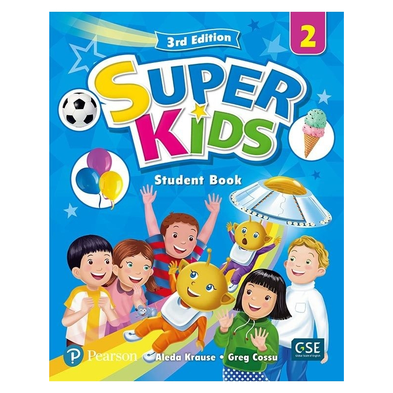SuperKids (3rd Ed) Lv2 Student Book w/ 2 Audio CD n PEP Code (Pearson)