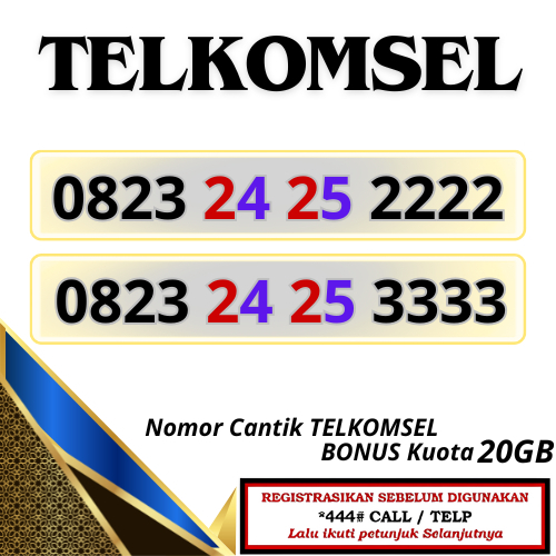 promo diskon nomor cantik telkomsel simpati 12 digit aktif kartu perdana telkomsel bonus kuota 20GB
