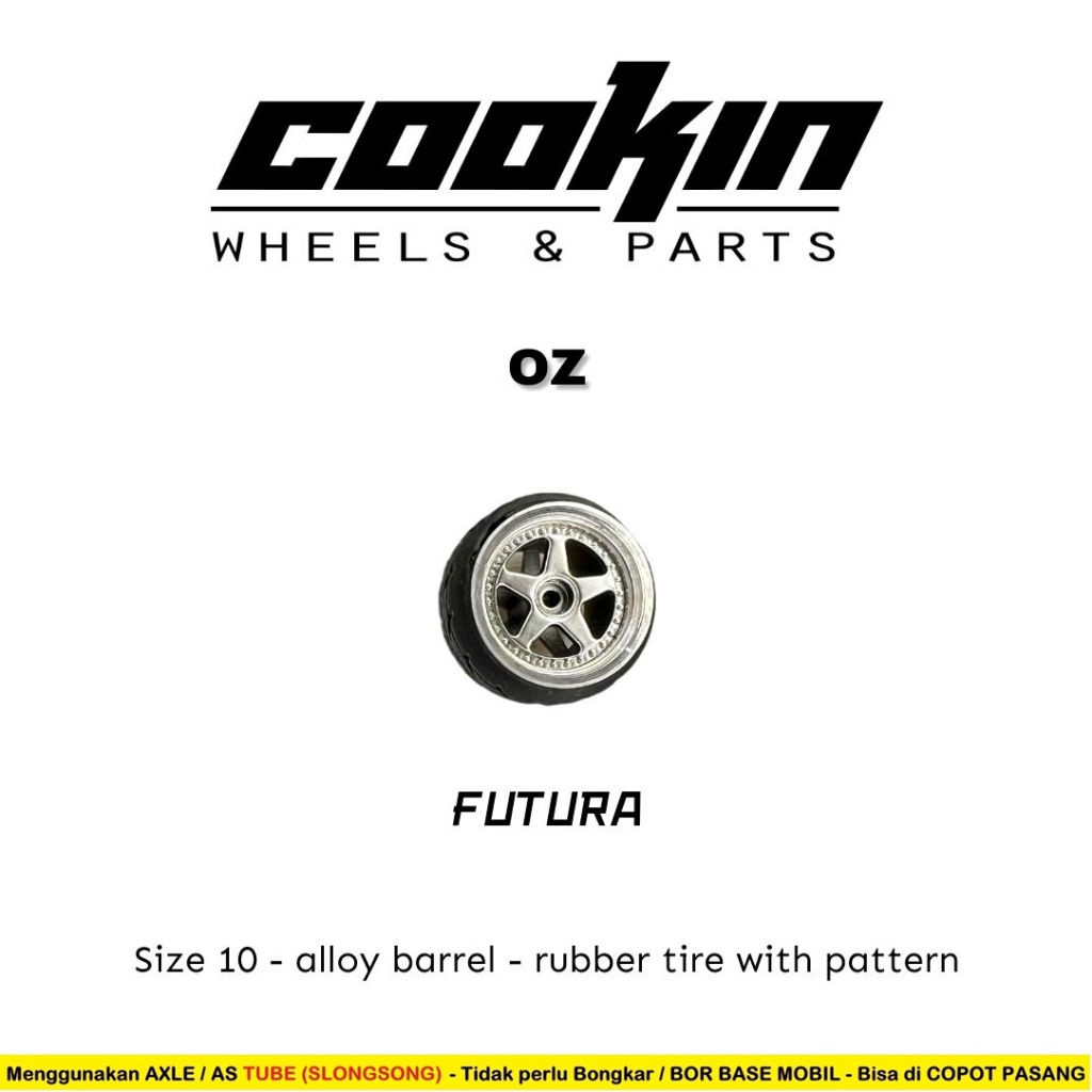 Ban Karet COOKIN ALLOY CK57 Model OZ FUTURA 10mm SELONGSONG