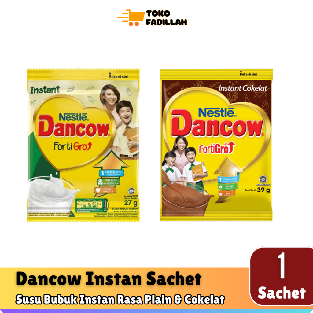 

[ECER] Susu Bubuk Dancow Fortigro Instan Sachet Putih & Cokelat