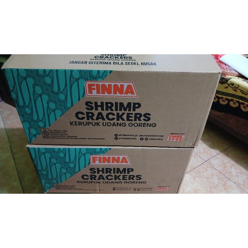 

1 dos krupuk finna rasa udang isi 120 pcs