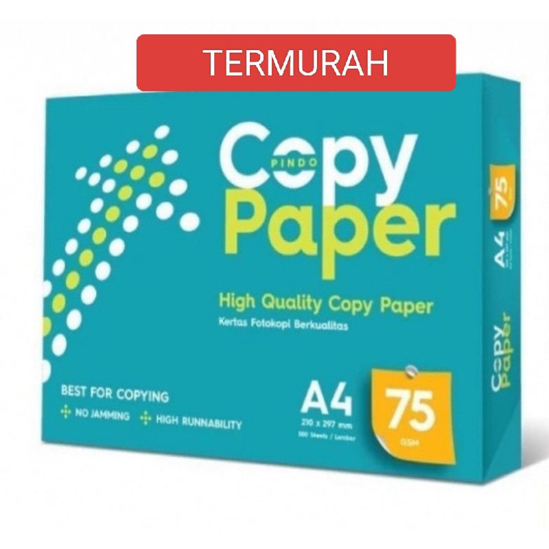 

Kertas HVS A4 75 GSM 500 lembar / 1 Rim