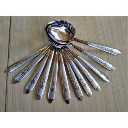 SENDOK MAKAN MOTIF BUNGA sendok stainless steel sendok kembang sendok tebal