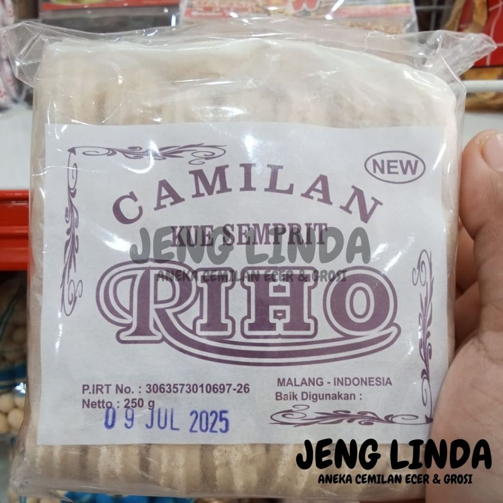 

Semprit Cap Riho Kue Kering Tradisional 250gr - Renyah & Manis Asli Malang by Jeng Linda