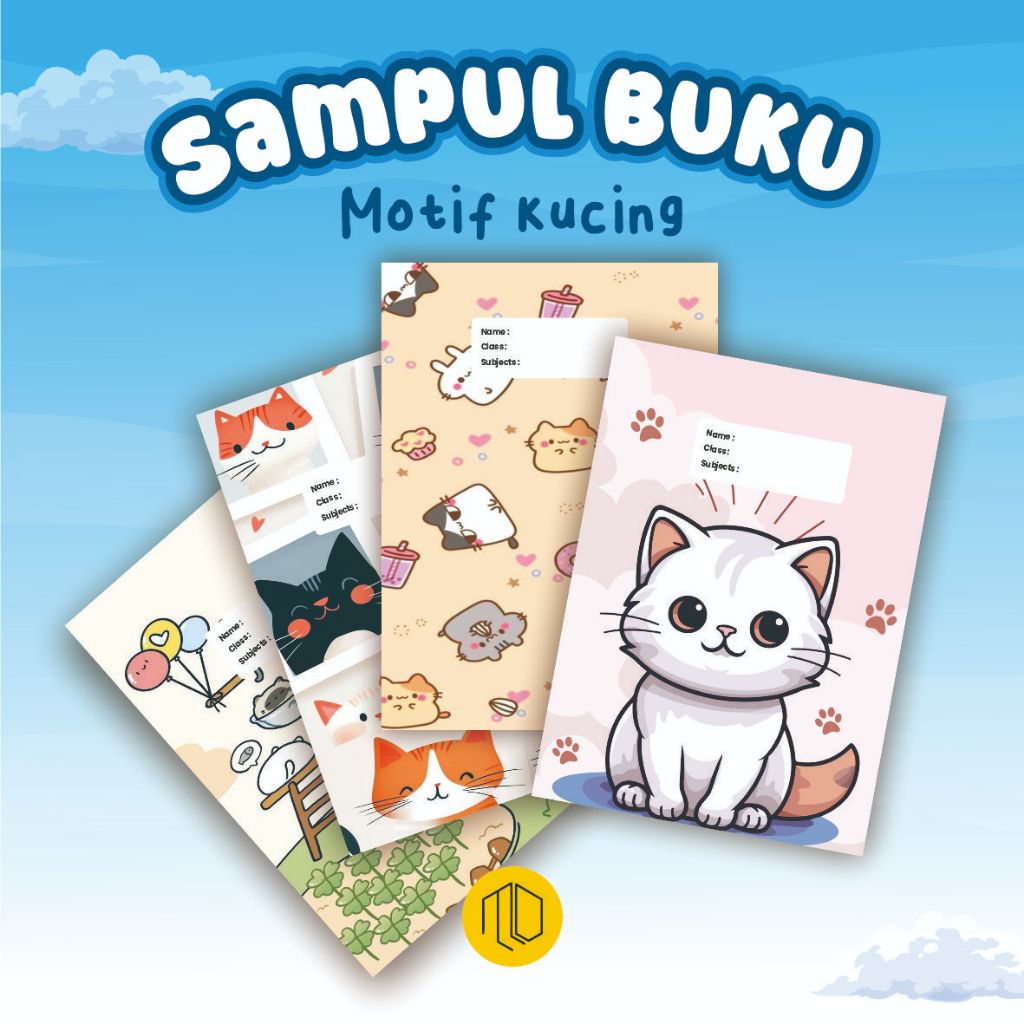 

(ISI 10 PCS) Sampul Buku Motif Kucing - Book Cover Aesthetic - Sampul Buku Estetik - Sampul Buku Aesthetic - Sampul Buku Motif - Sampul Buku Bigboss / Sidu - Sampul Buku Tulis Sekolah - Sampul Buku Karakter / Sampul Buku Kwarto / Sampul Buku