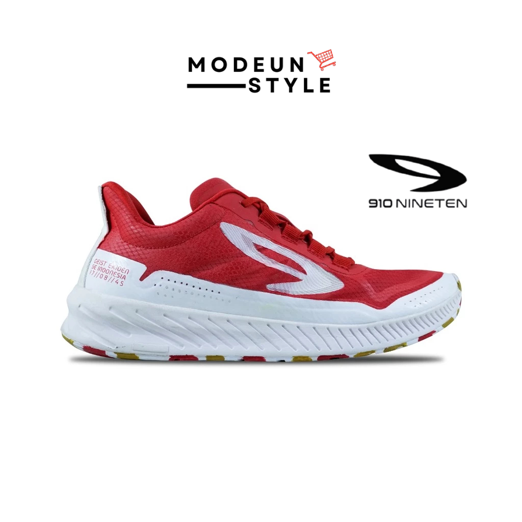 910 Nineten Sepatu Lari - GEIST EKIDEN MERAH PUTIH